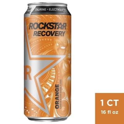 Rockstar Recovery Orange Energy Drink