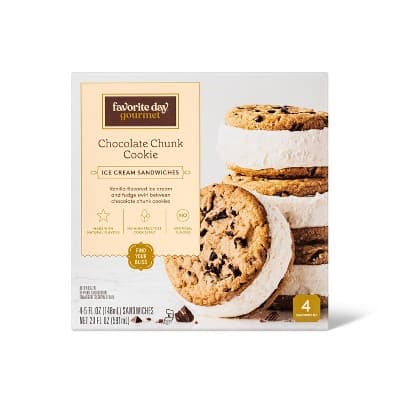 Chocolate Chunk  Ice Cream Sandwich  Favorite Day&#8482;