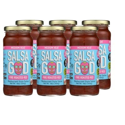 Salsa God Fire-Roasted Red Medium Heat Salsa