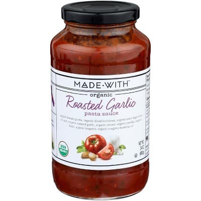 Made With Organic Roasted Garlic Pasta Sauce