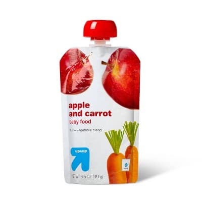 Stage 2 Apple And Carrot Baby Food Pouch - Up &#38; Up&#8482;