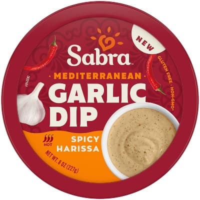 Sabra Spicy Harissa Mediterranean Garlic Dip