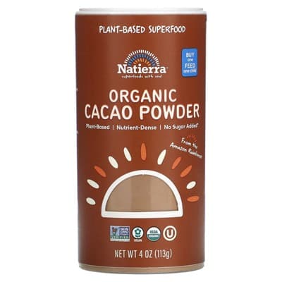 Natierra Organic Cacao Powder Shaker