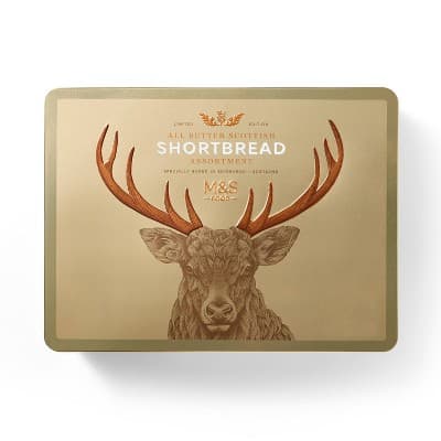 M&#38;S Shortbread Biscuit Stag Tin