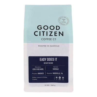 Good Citizen Coffee Co. Medium Roasted Decaf Easy Does It Coffee -  6/ Bags