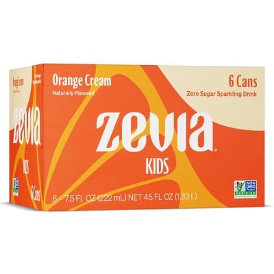 Zevia Kidz Orange Cream Zero Calorie Soda