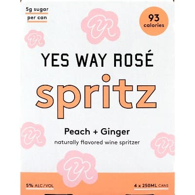 Yes Way Ros&#233; Peach + Ginger Wine Spritz