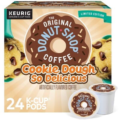 The Original Donut Shop Cookie Dough So Delicious Medium Roast Coffee -  Keurig K-Cup Coffee