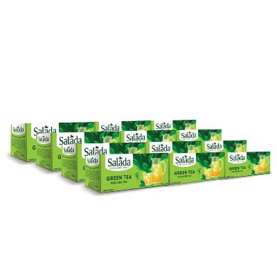 Salada Family Size Pure Green Tea For Iced Tea Pack Of 12 Refreshing Brewed Hot Served Cold Iced Tea