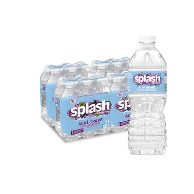 Splash Refresher Acai Grape Water Beverage - Bottles