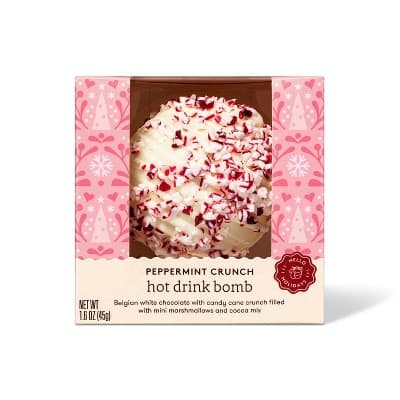 Holiday Hot Chocolate Drink Bomb - Belgian White Chocolate Topped With Peppermint Crunch  Favorite Day&#8482;