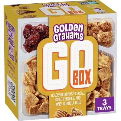 Golden Grahams Cereal Go Box