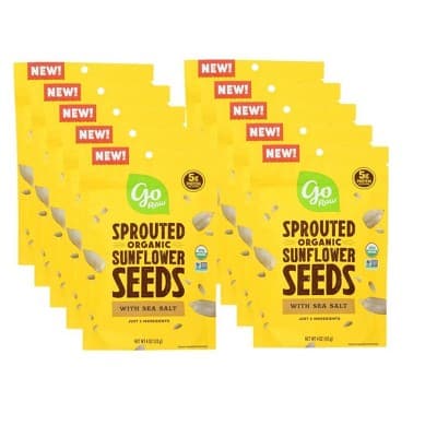Go Raw Organic Sprouted Sunflower Seeds With Sea Salt