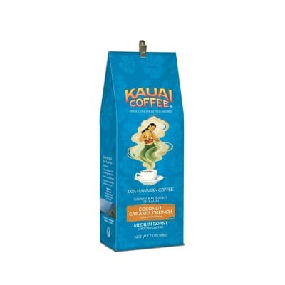 Kauai Coffee Coconut Caramel Crunch Medium Roast Ground Coffee - 100% Hawaiian Coffee