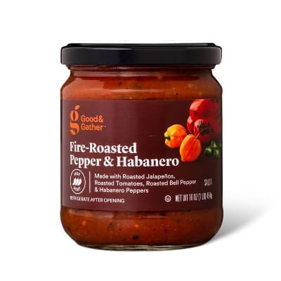 Hot Fire Roasted Pepper &#38; Habanero Salsa - Good &#38; Gather&#8482;