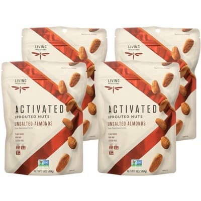 Living Intentions Activated Unsalted Almonds Sprouted Nuts
