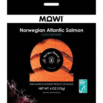 Mowi Red Wine Flavored Cold Smoked Norwegian Atlantic Salmon