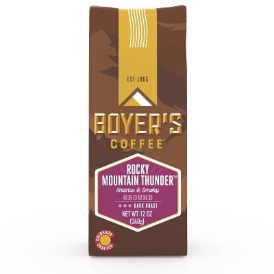 Boyer&#39;S Coffee Rocky Mountain Thunder Dark Roast Ground Coffee