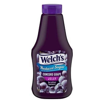 Welch's Reduced Sugar Squeezable Concord Grape Jelly