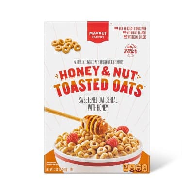 Honey And Nut Toasted Oats Breakfast Cereal - Market Pantry&#8482;