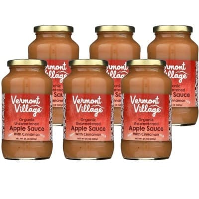 Vermont Village Organic Unsweetened Applesauce With Cinnamon