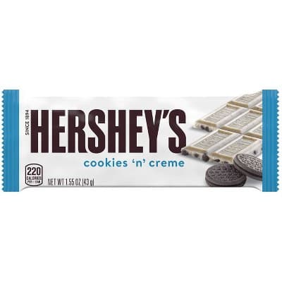 Is it PCOS Friendly? Hershey's Cookies 'n' Creme Candy Bar