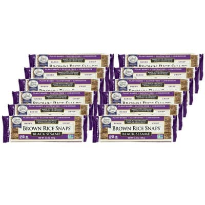 Edward & Sons Black Sesame Brown Rice Snaps