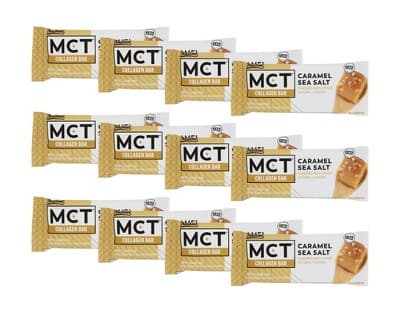 Nuskool Caramel Sea Salt Collagen Bar - 12 Bars