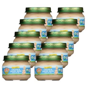 Earth'S Best Organic Baby Food, Chicken & Chicken Broth, 1 (4+ Months