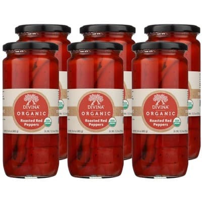 Divina Organic Roasted Red Peppers