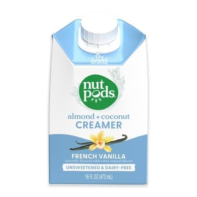 Nutpods Unsweetened & Dairy-Free French Vanilla Almond + Coconut Creamer