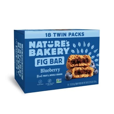 Natures Bakery Fig Bar Blueberry Twin Packs