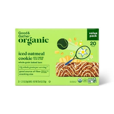 Organic Iced Oatmeal Whole Grain Baked Bars - Good &#38; Gather&#8482;
