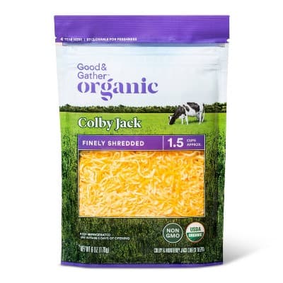 Organic Finely Shredded Colby Jack Cheese - Good &#38; Gather&#8482;