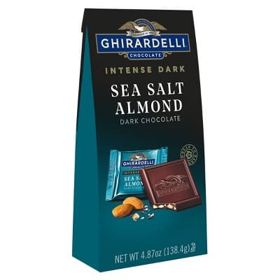 Ghirardelli Intense Dark Chocolate Sea Salt And Roasted Almond Squares