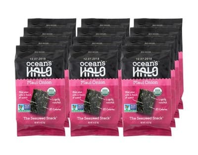 Ocean'S Halo Maui Onion Seaweed Snack