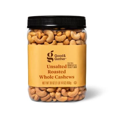 Unsalted Roasted Whole Cashews - Good &#38; Gather&#8482;