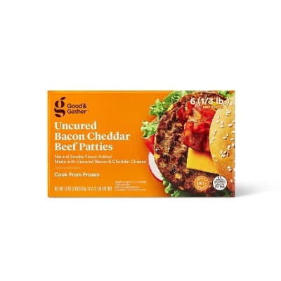 Uncured Bacon And Cheddar Beef Patties -  - Good &#38; Gather&#8482;