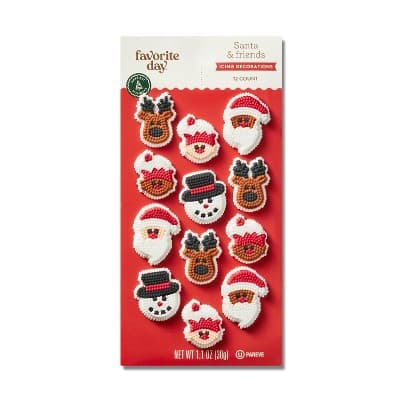 Holiday Santa &#38; Friends Icing Decorations - Favorite Day&#8482;