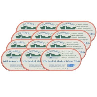 Bar Harbor Wild Smoked Alaskan Salmon Fillets