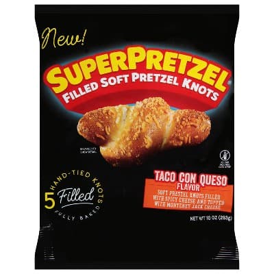 Superpretzel  Knots Taco Con Queso
