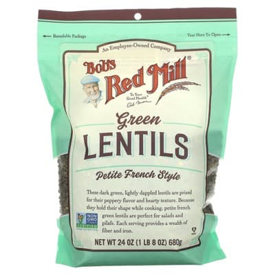 Bob'S Red Mill Green Lentils, Petite French Style