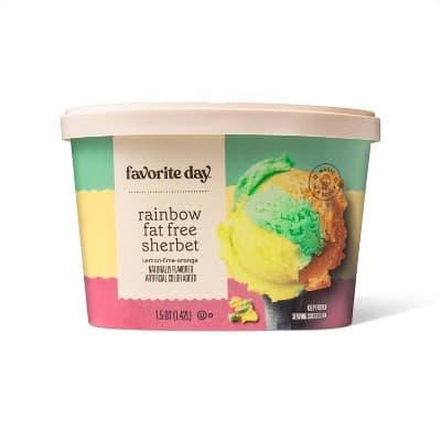 Favorite Day Rainbow Fat Free Sherbet