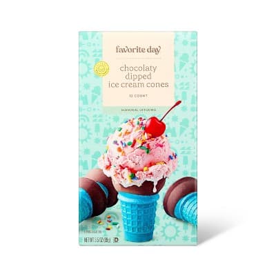 Chocolate Dipped Blue Ice Cream Cones - Favorite Day&#8482;