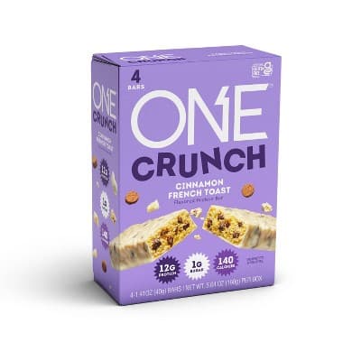 One Bar Crunch Protein Bars - Cinnamon French Toast