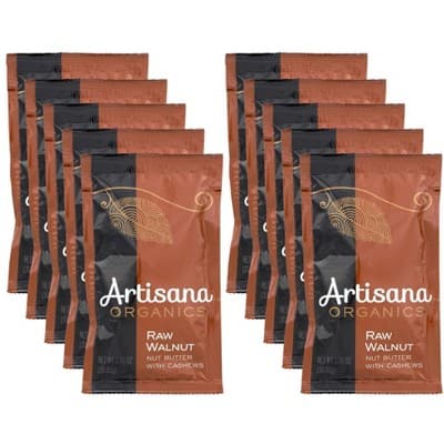 Artisana Organics Raw Walnut Nut Butter With Cashews Squeeze Pack