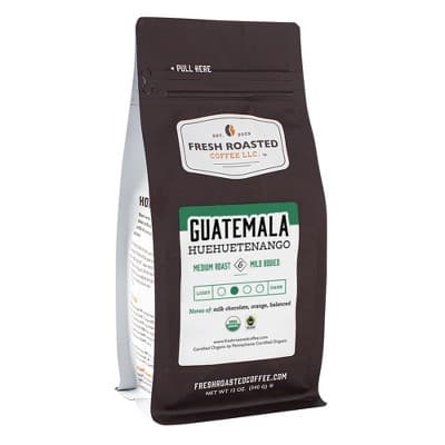 Fresh Roasted Coffee, Organic Guatemalan Coffee, Medium Roast Whole Bean