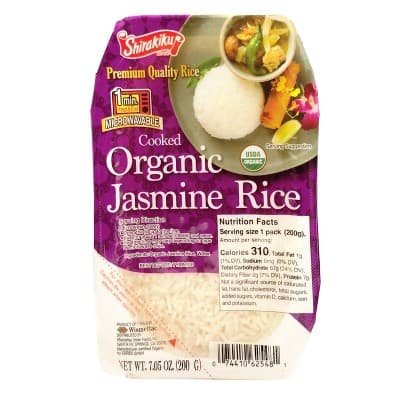 Shirakiku Organic Microwavable Jasmine Rice