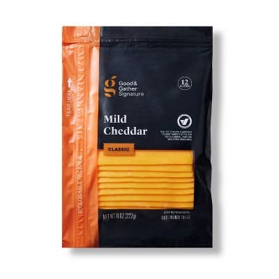 Signature Sliced Mild Cheddar Cheese - Good &#38; Gather&#8482;