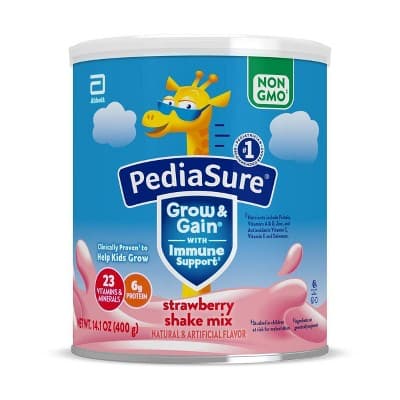 Pediasure Grow &#38; Gain Non-Gmo Shake Mix Strawberry Powder